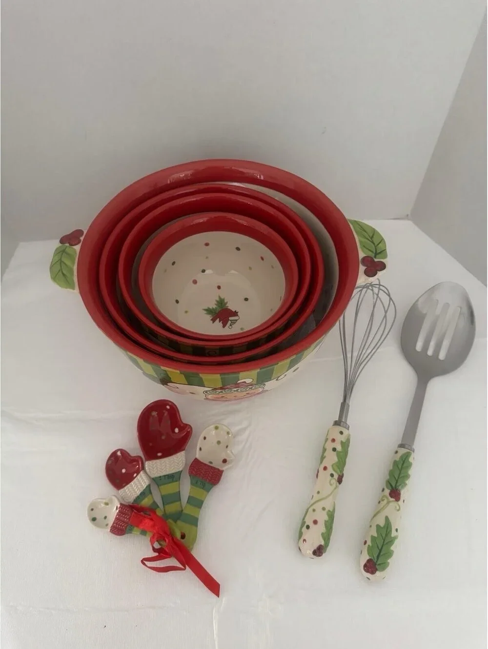 Temp‑tations by Tara “Winter Whimsy” Nesting Mixing Bowl Set | 14 Piece Set By
